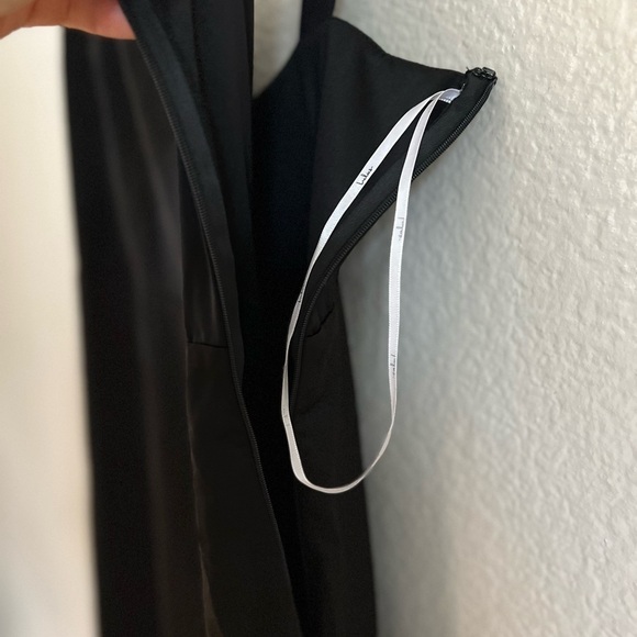 NWOT You're a Gift Black Satin Bow Back Mermaid Maxi Dress - Picture 6 of 8